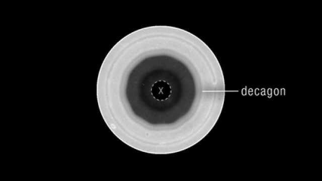 The Fascinating Emergence of a Decagon Around Saturn's South Pole