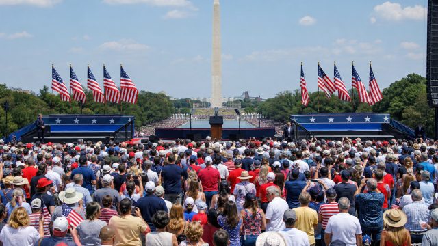 Trump Hosts Campaign Rally at National Mall for America's 250th Celebration